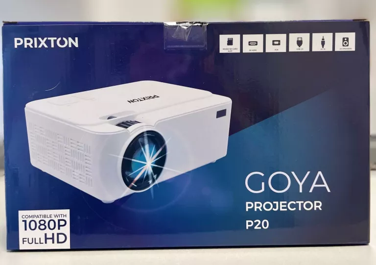 PROJEKTOR LED PRIXTON P20 BIAŁY