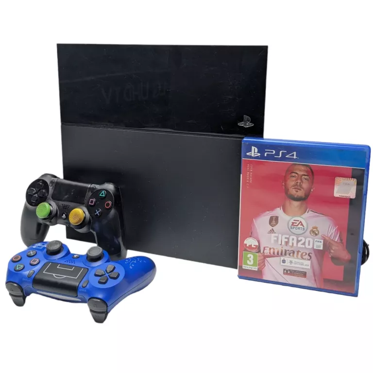 KONSOLA PLAYSTATION 4 500GB Z DWOMA PADAMI I FIFA 20