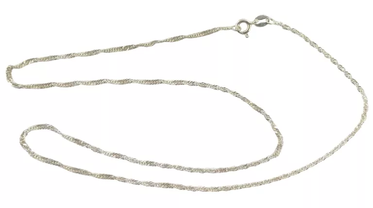 ŚLICZNY SREBRNY ŁAŃCUSZEK 9925 1,55 G / 45 CM