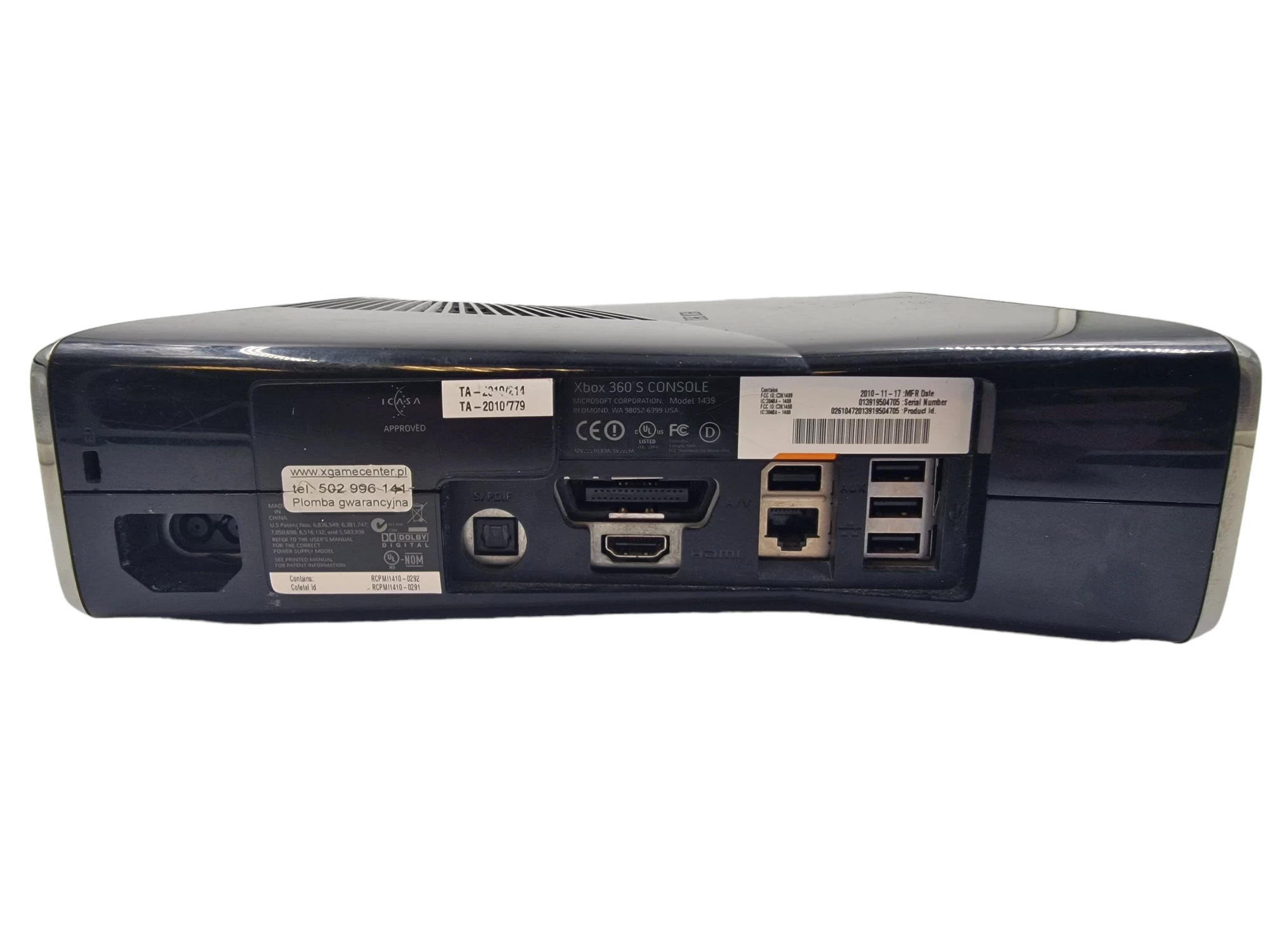 konsola-xbox-360-s-1439-250gb-2-pady-gry-kinect-opis-kolor-czarny