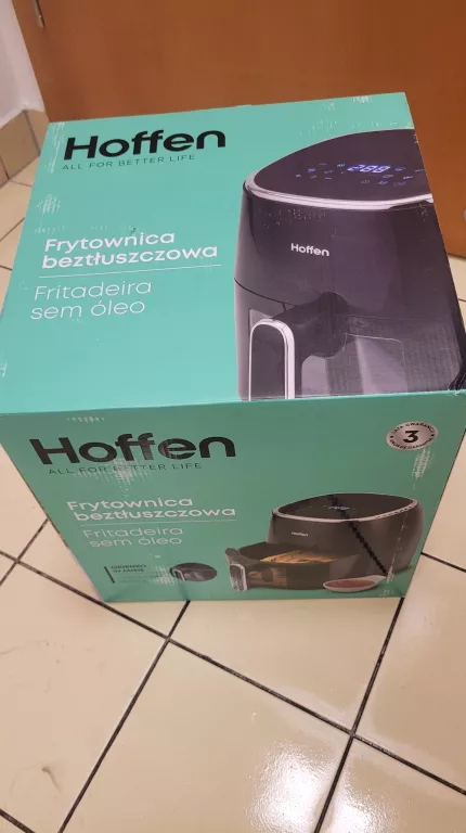 FRYTKOWNICA FRYTOWNICA BEZTŁUSZCZOWA HOFFEN Z OKIENKIEM 1550W CZARNA 5L