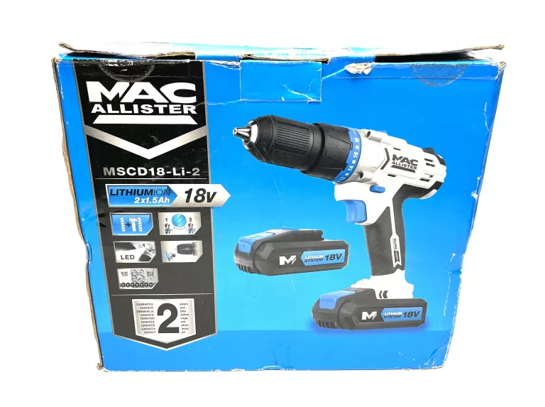 MACALLISTER WKRĘTARKA UDAROWA 18 V KOMPLET