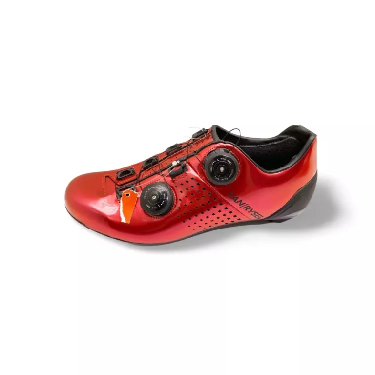 BUTY NA ROWER VAN RYSEL ROADR 900 R.40 CZERWONE WPINANE W PEDAŁY Z METKĄ