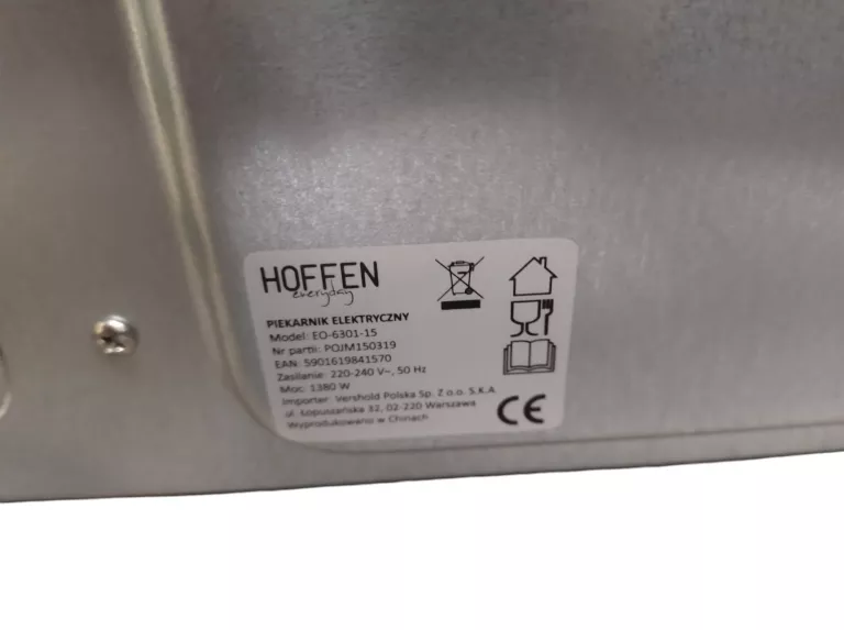 PIEKARNIK HOFFEN ELEKTRYCZNY E06301