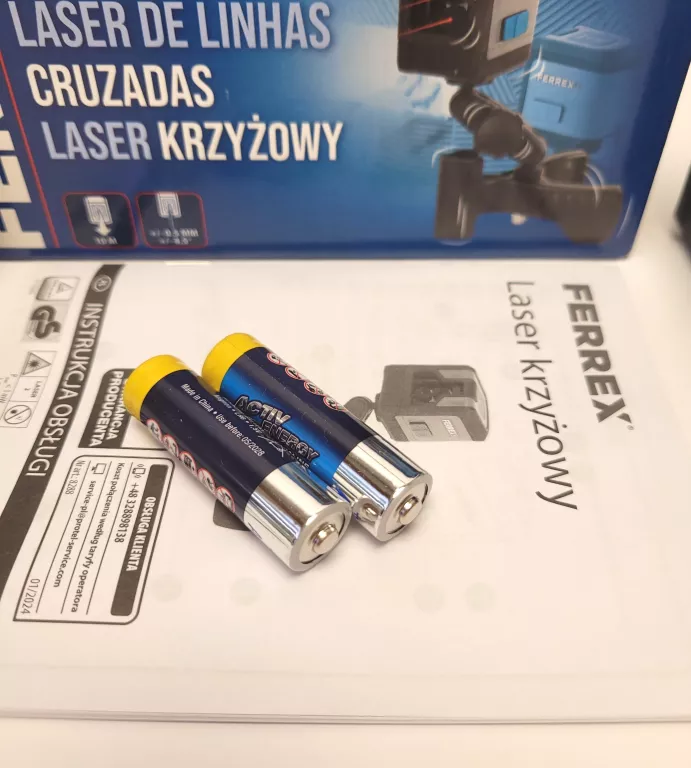 laser-krzyzowy-ferrex-wlc10p-komplet-stan-uzywany