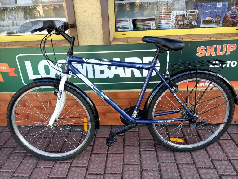 ROWER FREEROAD GRAND VALLEY 26" BIAŁO NIEBIESKI Z BAGAŻNIKIEM