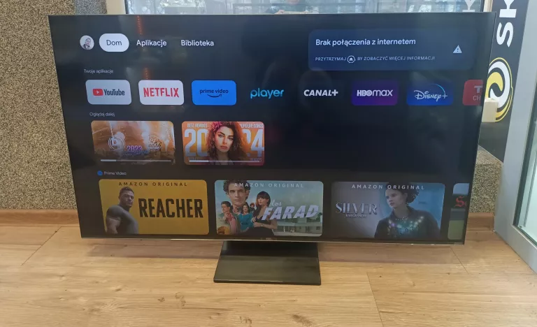 TELEWIZOR MINILED TCL 50C809 50" 4K UHD CZARNY