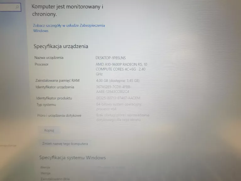 LAPTOP ASUS X555QG 4GB RAM 1TB AMD A10