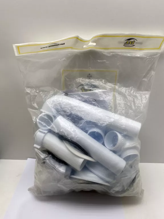 SYFON ZLEWOZMYWAKOWY PODWÓJNY Z WYJŚCIEM DO PRALKI ANI PLAST
