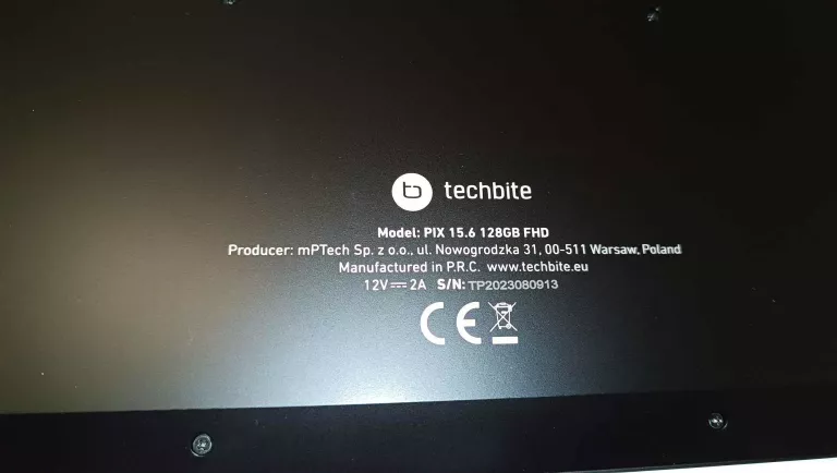 LAPTOP TECHBITE PIX 15,6 128GB FHD KOMPLET