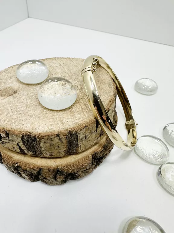 KLASYCZNA ZŁOTA BRANSOLETKA SZTYWNA 585 7,66G