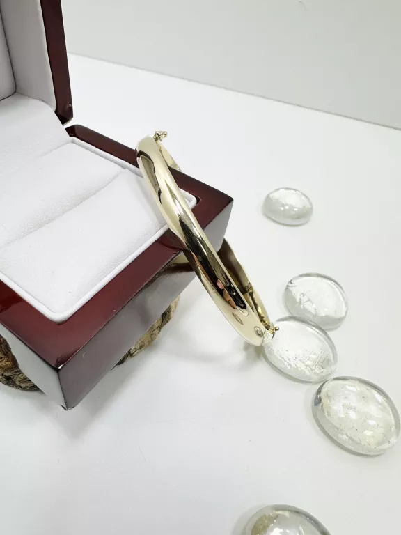 KLASYCZNA ZŁOTA BRANSOLETKA SZTYWNA 585 7,66G