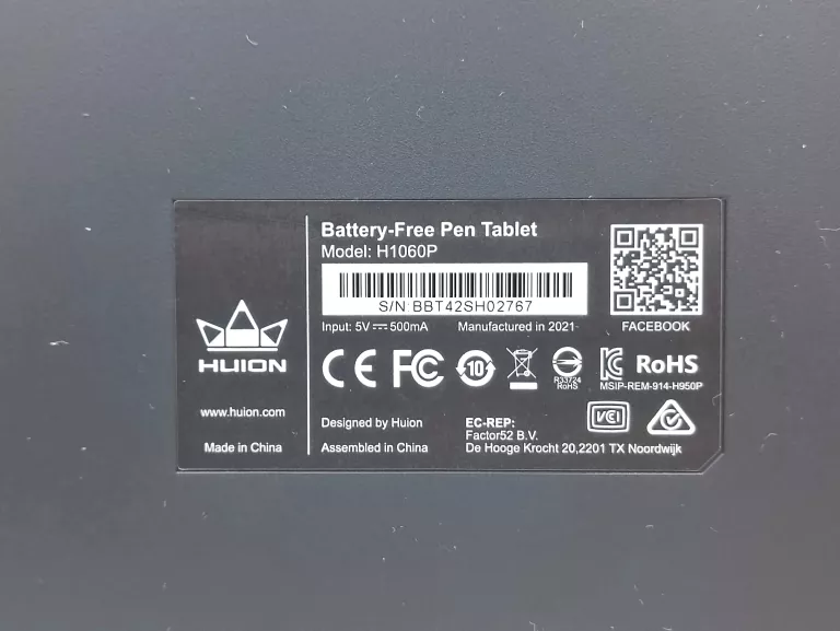 TABLET GRAFICZNY HUION INSPIROY H1060P