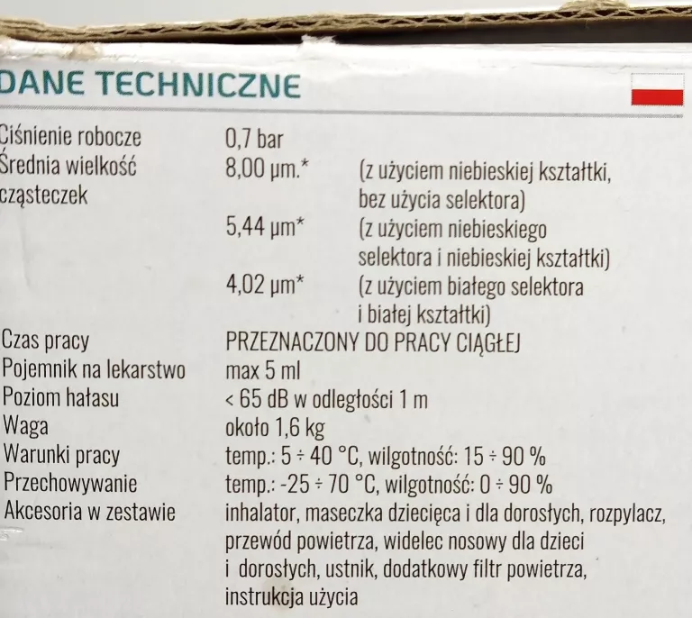 INHALATOR KOMPRESOWY DIAGNOSTIC ECONTELLATION PLUS