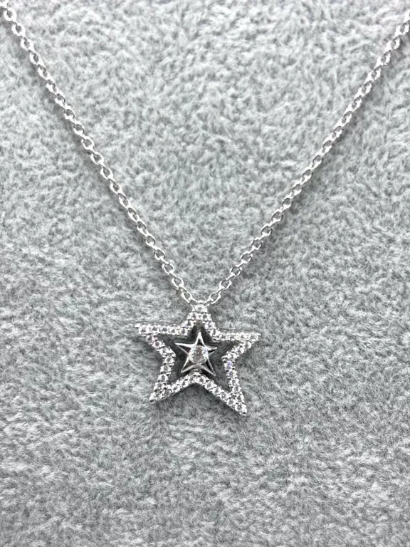 piekny-srebrny-lancuszek-z-gwiazda-39g-stan-11323-2