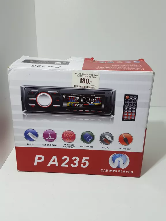 RADIO SAMOCHODOWE PA235 USB SD AUX KOMPLET