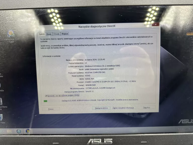 ASUS K55VD 4GB/500GB I5-3G GEFORCE 610M WIN8 CZYTAJ OPIS