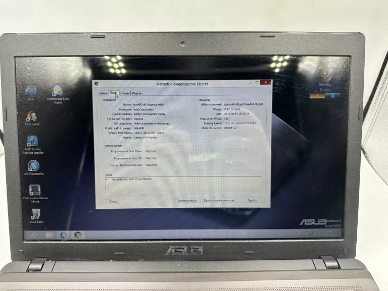 ASUS K55VD 4GB/500GB I5-3G GEFORCE 610M WIN8 CZYTAJ OPIS