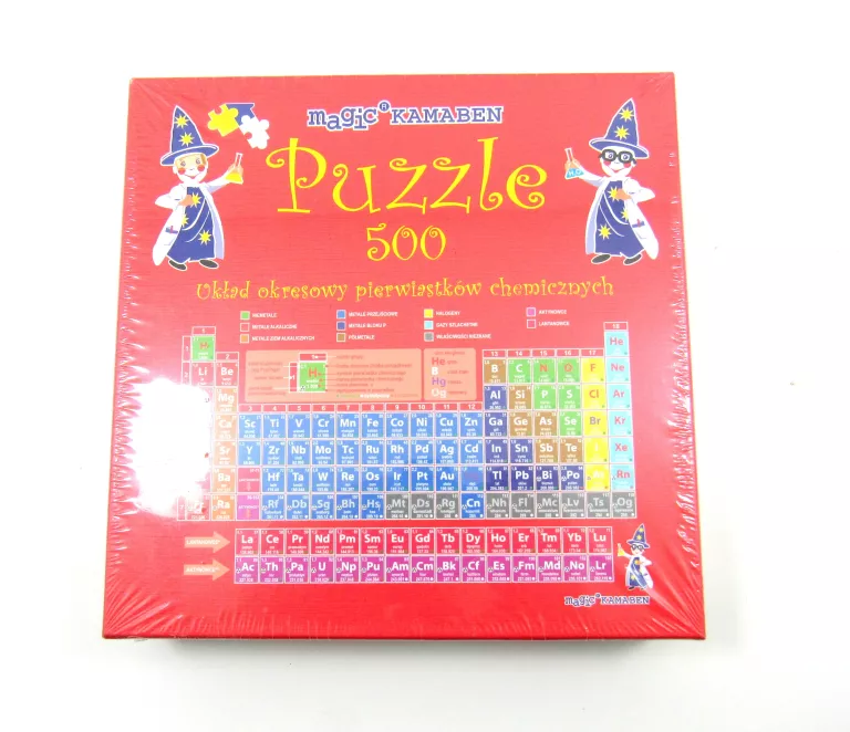 PUZZLE MAGIC UKLAD OKRESOWY PIERWIASTKÓW 500 ELEMENTÓW KAMABEN 000506