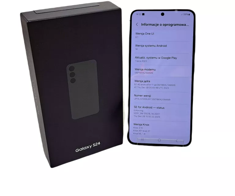 TELEFON SAMSUNG GALAXY S24 8/256 GB 6,2" ONYX BLACK KOMPLET