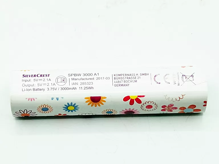 POWERBANK SLIVERCREST 3000MAH W KWIATKI !OKAZJA!