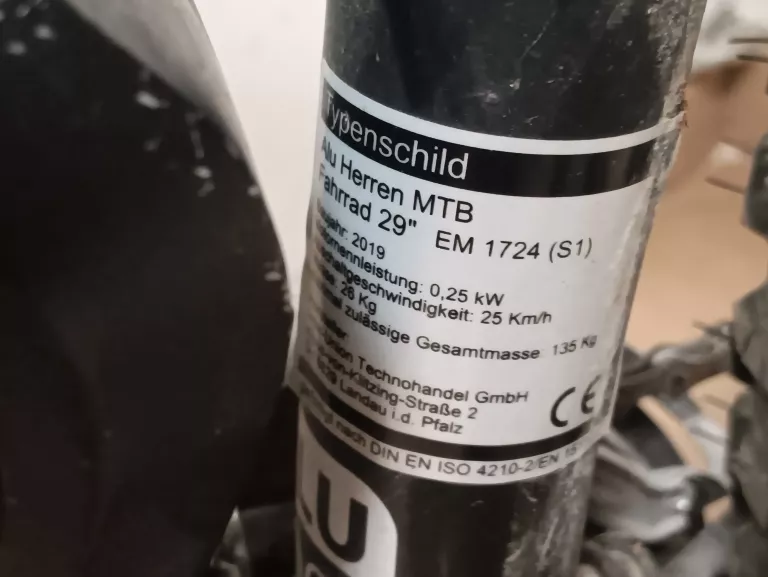 ROWER ELEKTRYCZNY MTB FISCHER EM1724 29"