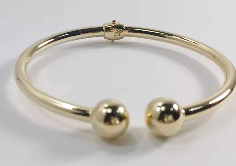 ZŁOTA BRANSOLETKA BANGLE 14K W8,73