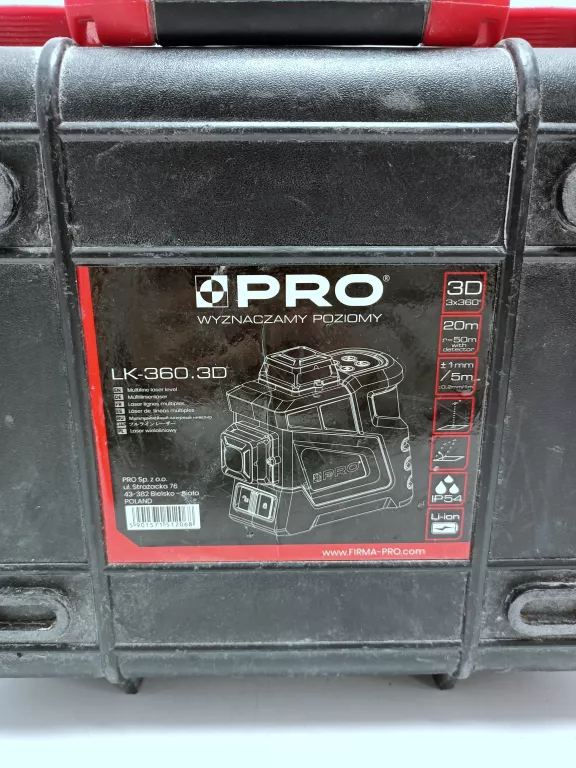LASER PŁASZCZYZNOWY PRO LK 360. 3D