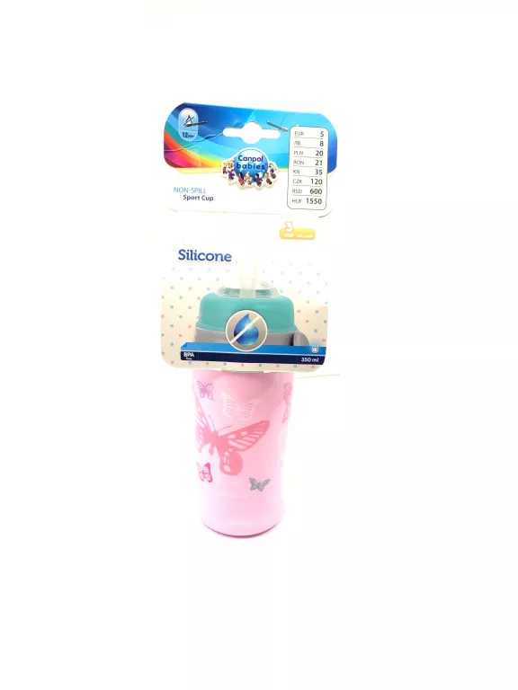 BIDON NIEKAPEK MOTYLEK 350ML CANPOL BABIES 12M+