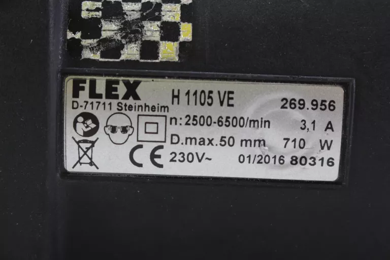 SZLIFIERKA PROSTA INOX FLEX H 1105 VE SIECIOWA MOC 710W