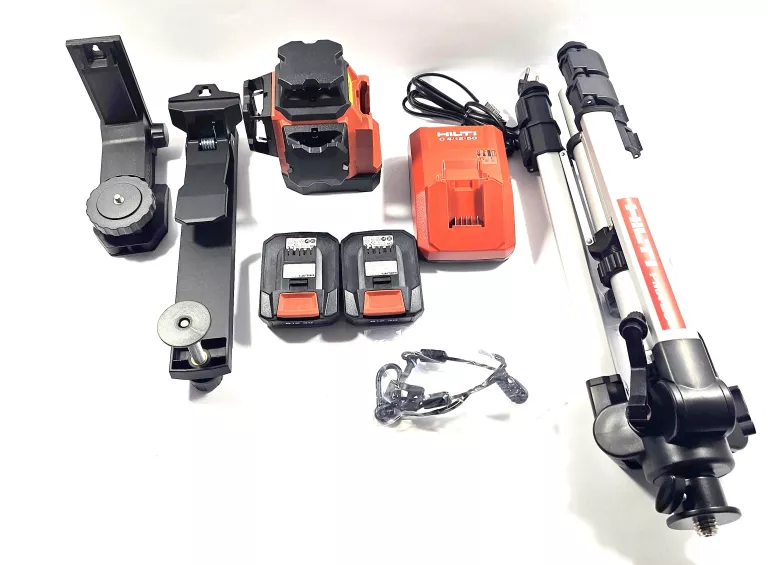 LASER WIELOLINIOWY HILTI PM 30-MG 2 AKUMULATORY ŁADOWARKA STATYW KOMPLET