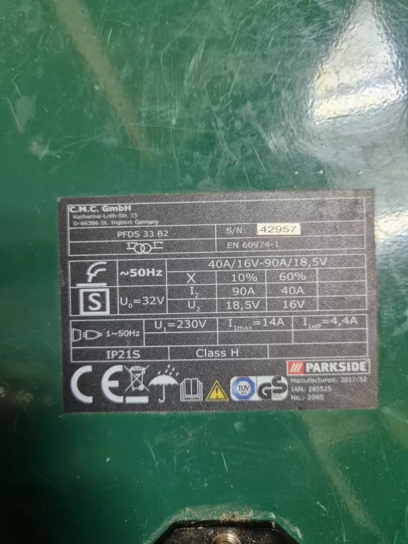 SPAWARKA PARKSIDE PFDS 33B2