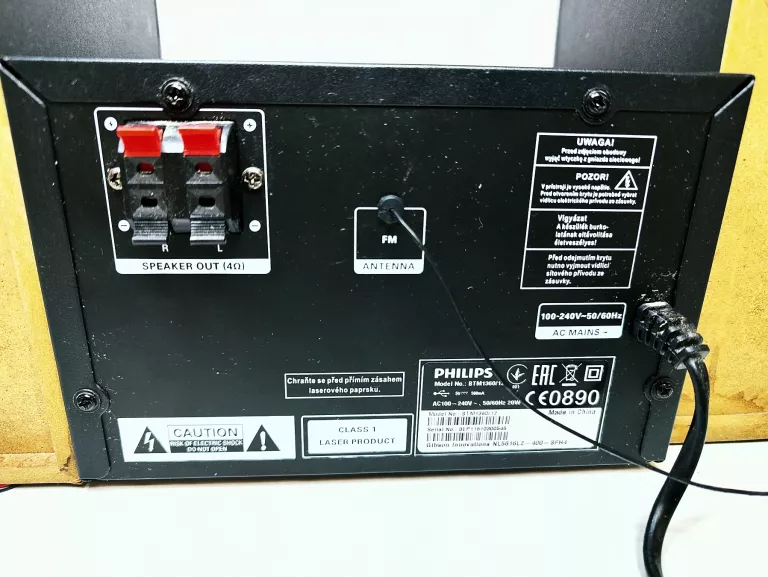 MINI WIEŻA PHILIPS BTM1360/12 + GŁOŚNIKI