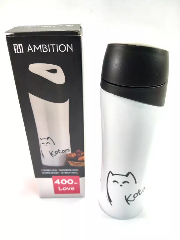 AM-KUBEK TERMICZNY LOVE KOTAM CIĘ 450 ML