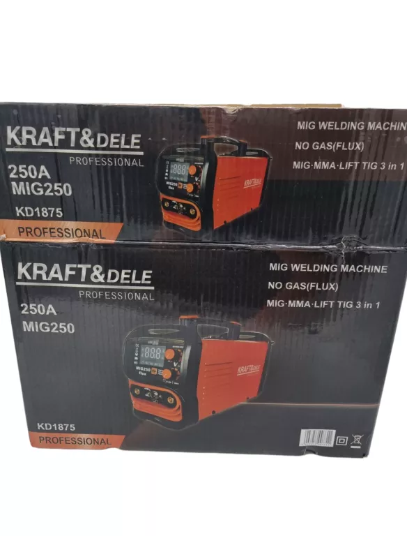 SPAWARKA INWERTOROWA MIG/MAG/MMA/TIG 250A KRAFT&DELE KD1875