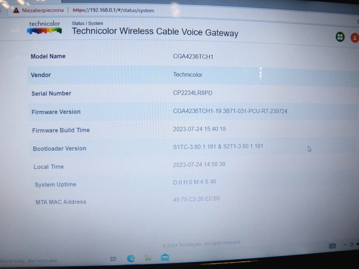 router-technicolor-cga4236-z-zasilaczem-tryb-pracy-router