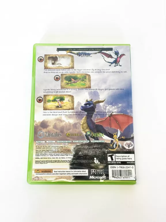 GRA XBOX360 - THE LEGEND OF SPYRO DAWN OF THE DRAGON