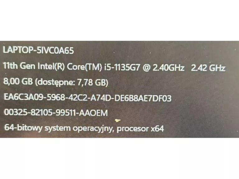 LAPTOP ACER ASPIRE A515-56 I5 8/512GB