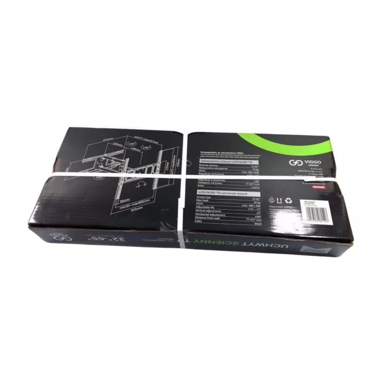UCHWYT DO TELEWIZORA VIGGO DESIGN WML-5535-F RAMIENIOWY 23-65 CALI