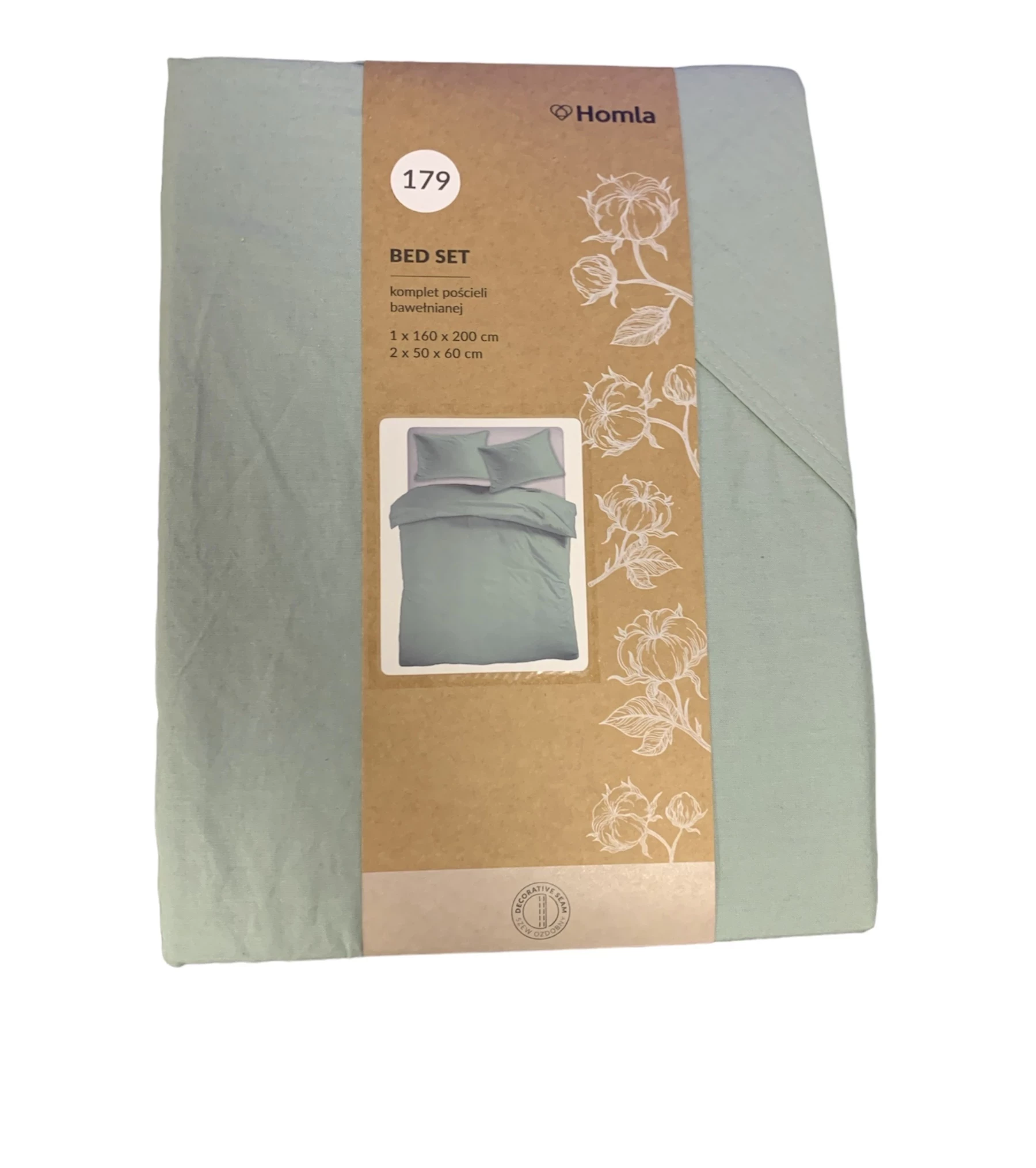 posciel-kinsey-bawelniana-mietowa-z-denimowym-szwem-160x200-250x60-homl-jednosci-narodowej-1091b-sj-wroclaw