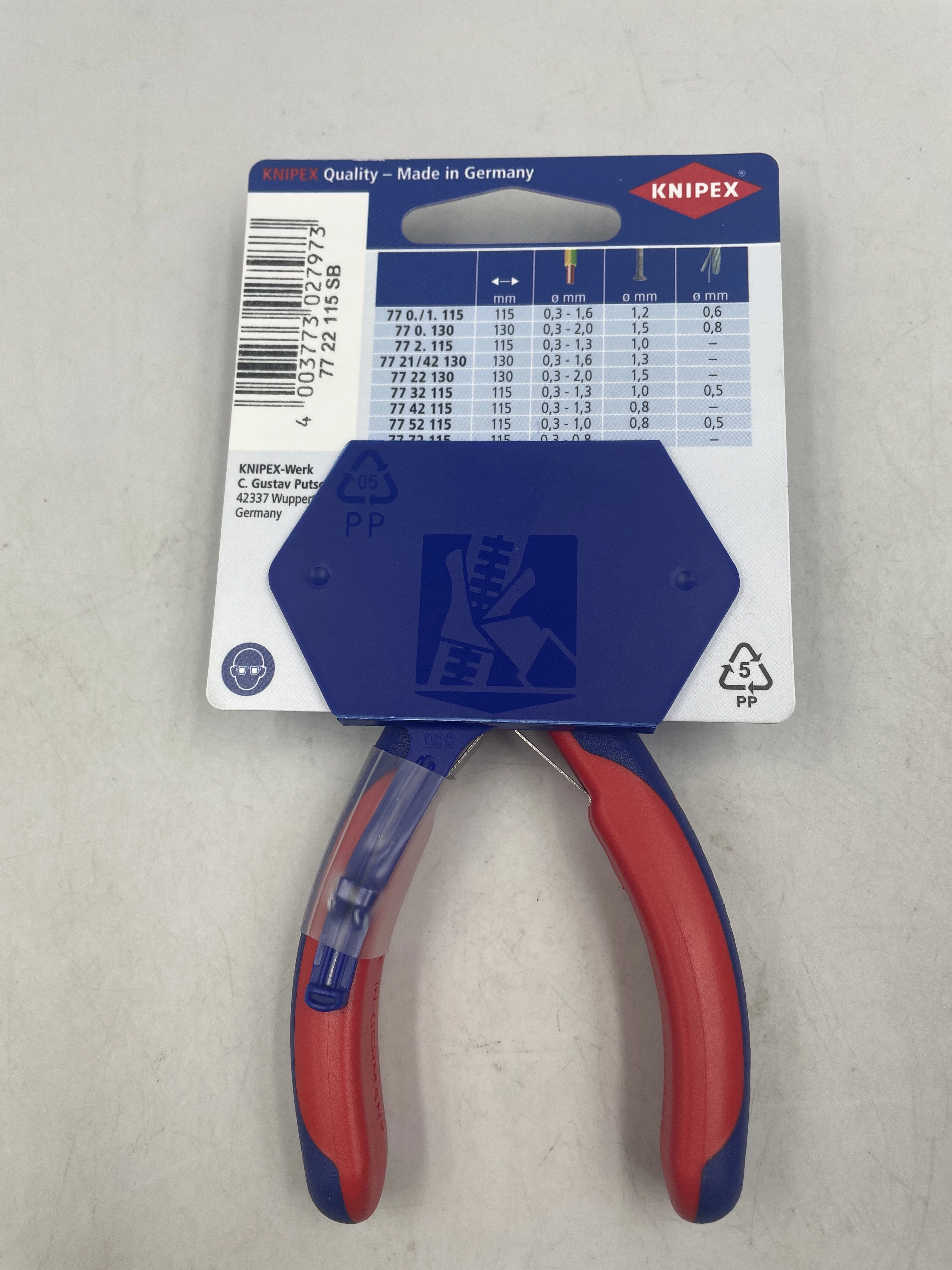 szczypce-knipex-7722115-stan-uzywany