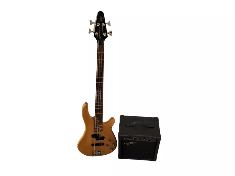 GITARA BASOWA VISION GUITARS 10JB + WZMACNIACZ VISION VB-25