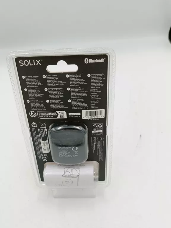 SŁUCHAWKI BLUETOOTH SOLIX CZARNE KOMPLET