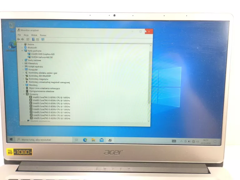 LAPTOP ACER SWIFT 3 I5-8250 8GB 1000GB