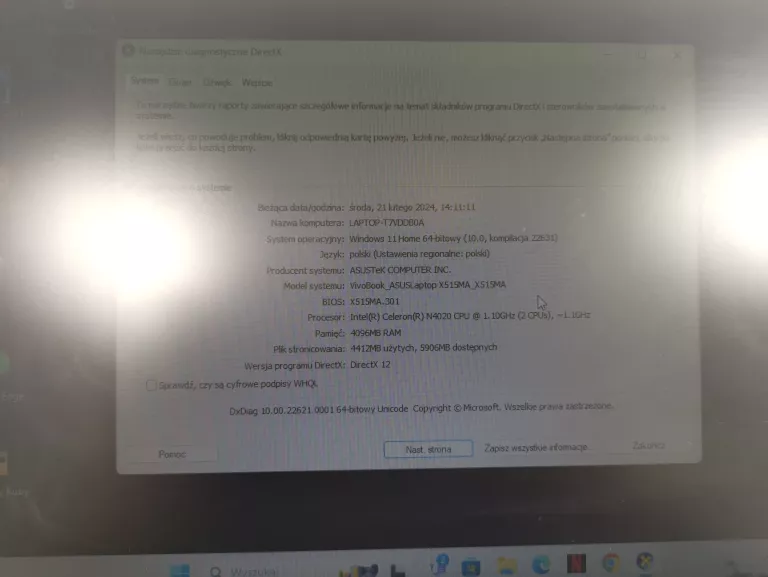 LAPTOP ASUS X515M