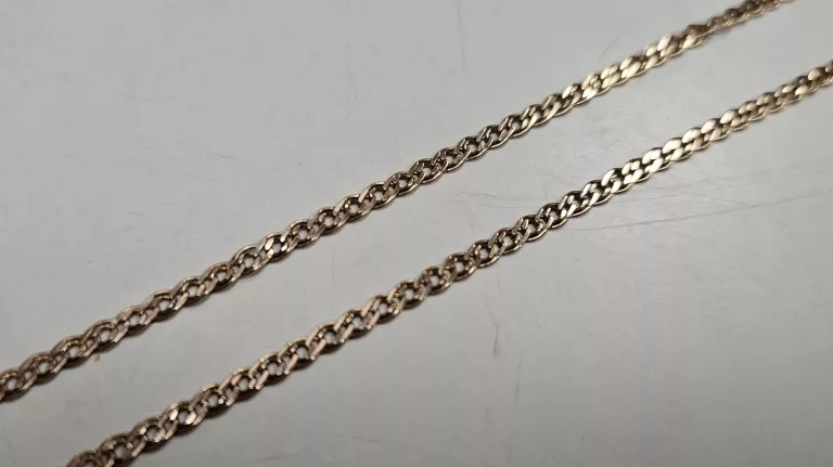 ZŁOTY ŁAŃCUSZEK 585 14K RÓŻOWE ZŁOTO 4,55G 52CM