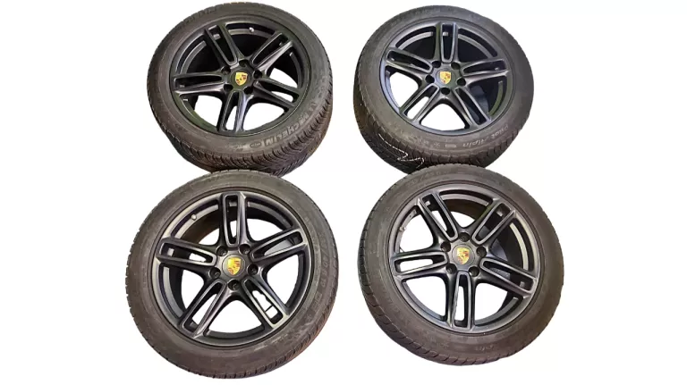 ALUFELGI PORSCHE 19" 5X130 FELGI CZARNE + OPONY MICHELIN