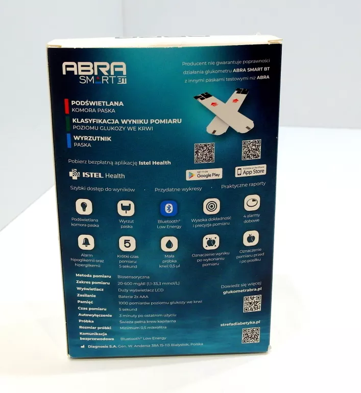 ABRA SMART ZESTAW DO POMIARU POZIOMU GLUKOZY