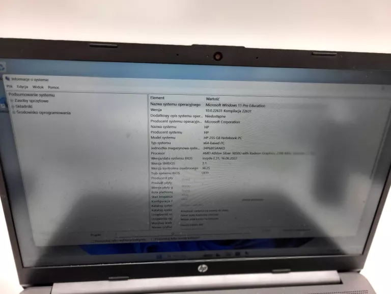 laptop-hp-255-g8-amdathlon4gb128gbwin-11-zasilacz-wielkosc-pamieci-ram-4-gb