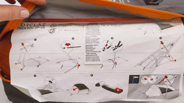 NAMIOT TREKKINGOWY TUNELOWY FORCLAZ MT900 ULTRALIGHT DLA 2 OSÓB